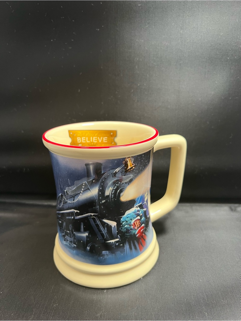 The Polar Express 3D Embossed Ceramic Mug Holiday Christmas Train Hot Cocoa Cup
